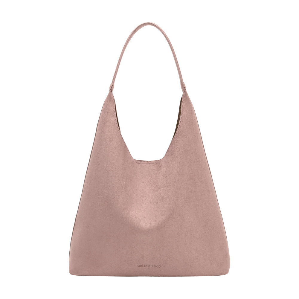 Mauve Eunice Vegan Suede Tote Bag - Melie Bianco