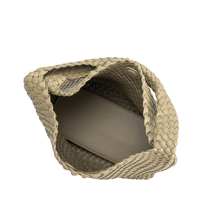 Moss Johanna Large Recycled Vegan Leather Shoulder Bag - Melie Bianco