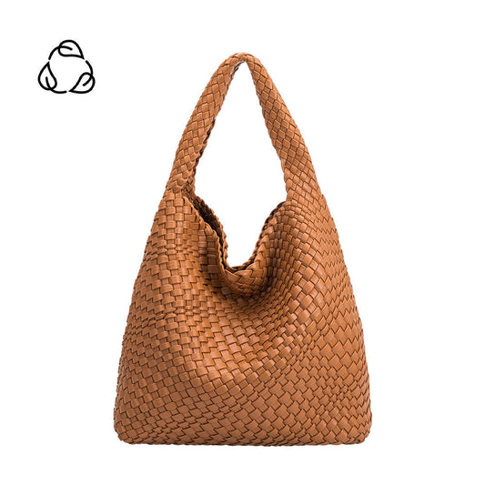 Saddle Johanna Large Recycled Vegan Leather Shoulder Bag |Melie Bianco - Melie Bianco