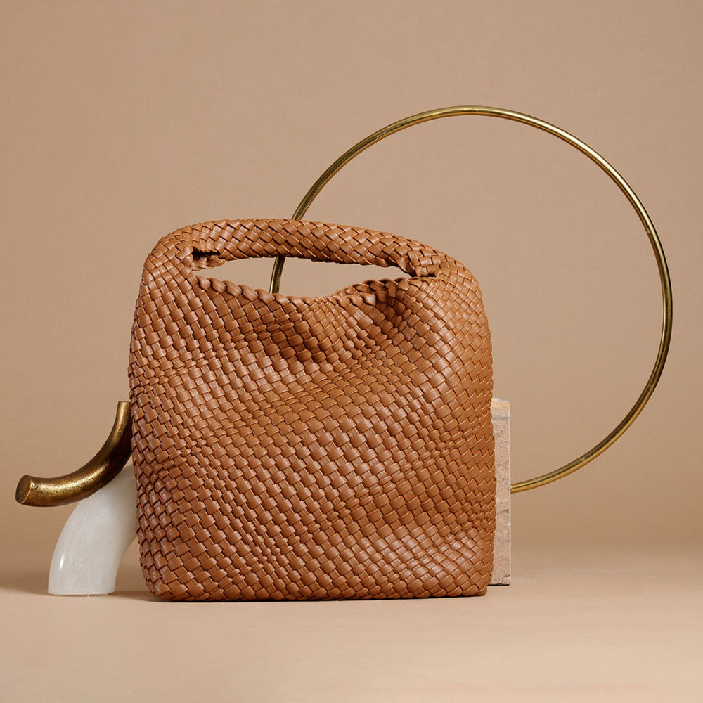 Saddle Johanna Large Recycled Vegan Leather Shoulder Bag |Melie Bianco - Melie Bianco