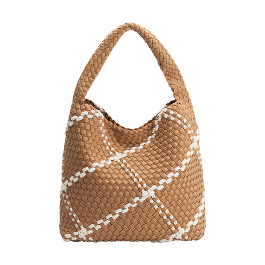 Sand Johanna Large Nylon Shoulder Bag - Melie Bianco