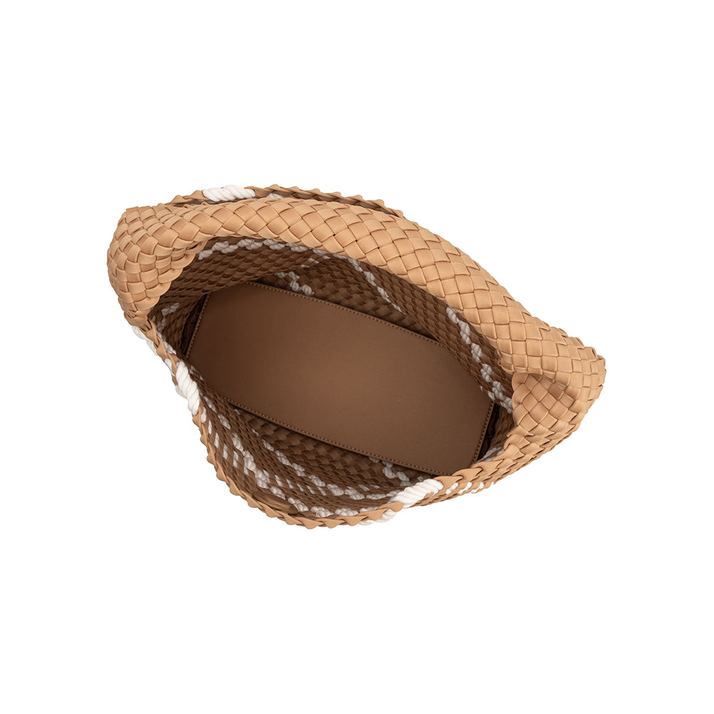 Sand Johanna Large Nylon Shoulder Bag - Melie Bianco
