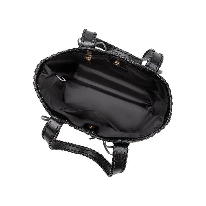 Black Phoebe Recycled Vegan Shoulder Bag - Melie Bianco