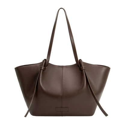 Espresso Imelda Recycled Vegan Leather Tote Bag - Melie Bianco