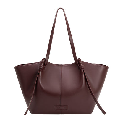 Burgundy Imelda Recycled Vegan Leather Tote Bag - Melie Bianco