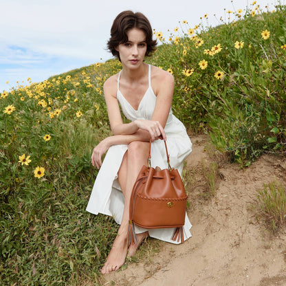 Bone Janae Recycled Vegan Leather Top Handle Bag - Melie Bianco