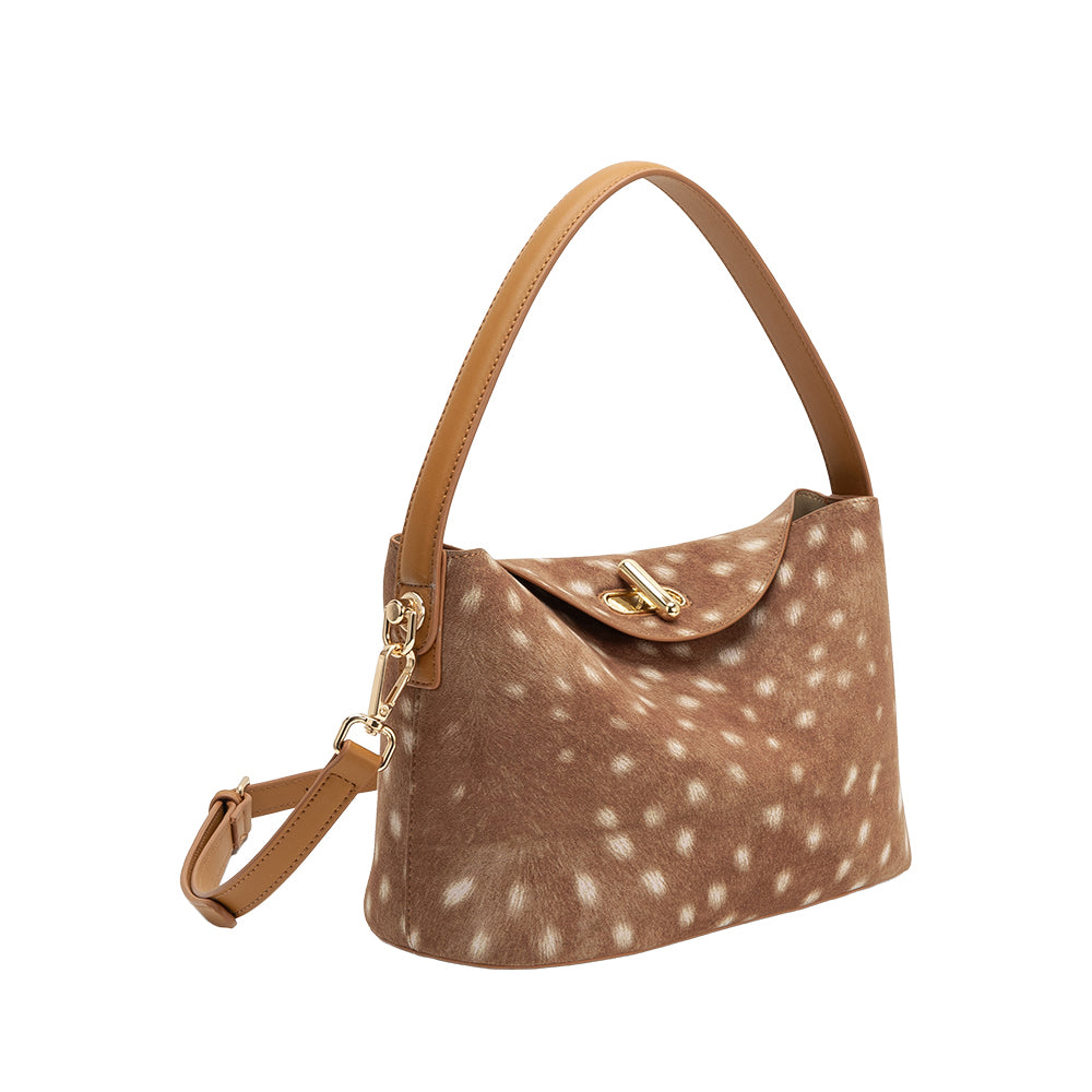 Bambi Lana Recycled Vegan Leather Crossbody Bag - Melie Bianco