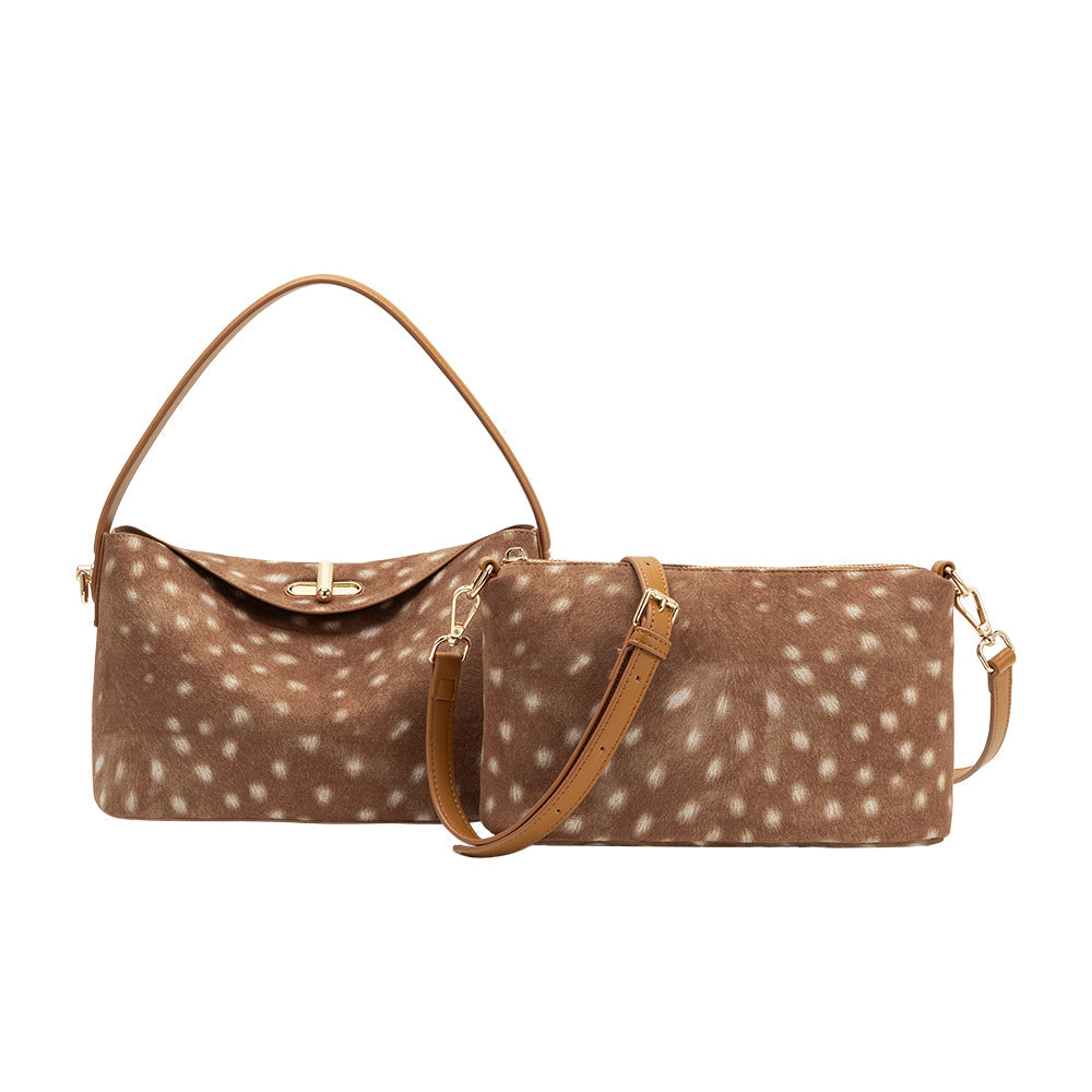 Bambi Lana Recycled Vegan Leather Crossbody Bag - Melie Bianco
