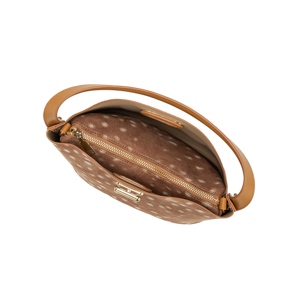 Bambi Lana Recycled Vegan Leather Crossbody Bag - Melie Bianco