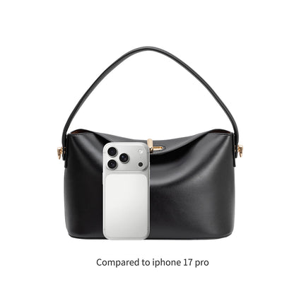 Taupe Lana Recycled Vegan Leather Crossbody Bag - Melie Bianco