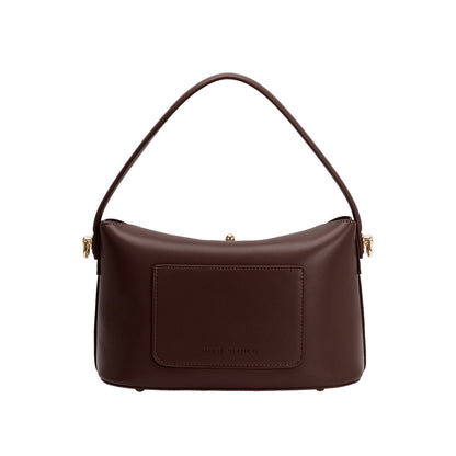 Espresso Lana Recycled Vegan Leather Crossbody Bag - Melie Bianco