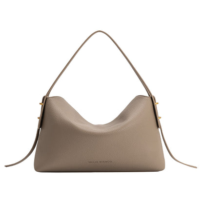Taupe Emory Recycled Vegan Leather Top Handle Bag - Melie Bianco