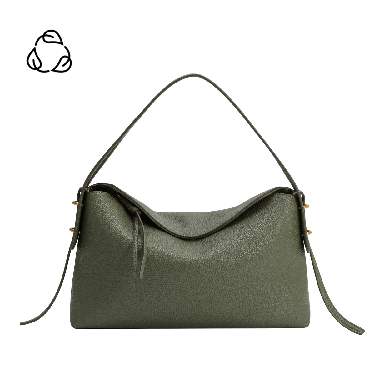 Sage Emory Recycled Vegan Leather Top Handle Bag - Melie Bianco