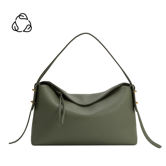 Sage Emory Recycled Vegan Leather Top Handle Bag - Melie Bianco