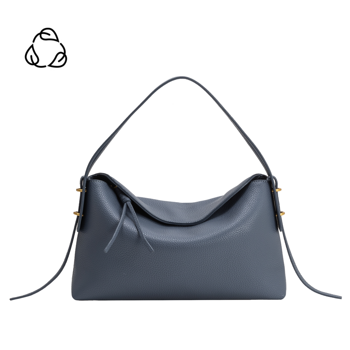 Slate Emory Recycled Vegan Leather Top Handle Bag - Melie Bianco