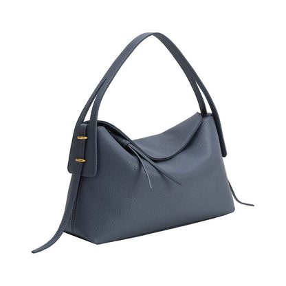 Slate Emory Recycled Vegan Leather Top Handle Bag - Melie Bianco