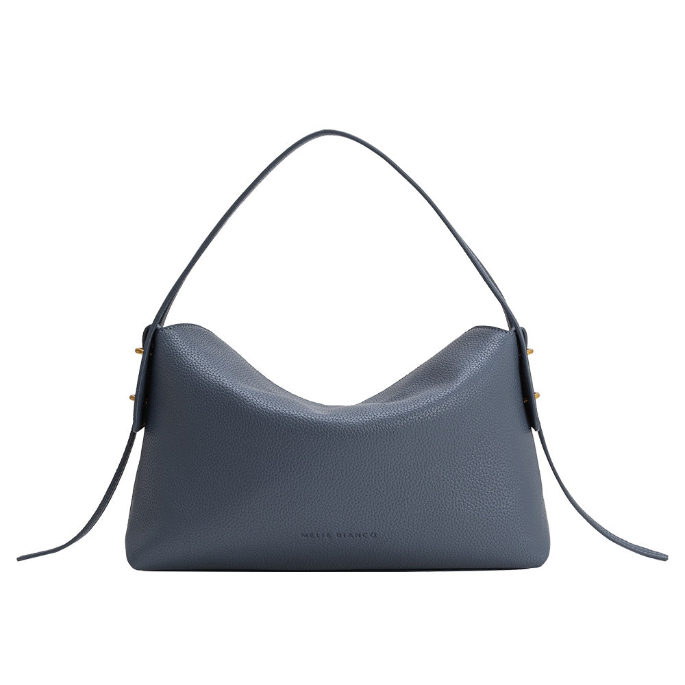 Slate Emory Recycled Vegan Leather Top Handle Bag - Melie Bianco