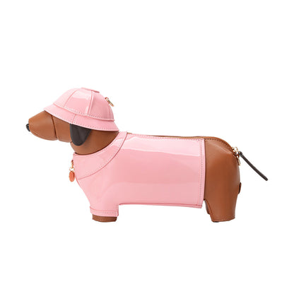 Pink Rain Dog Vegan Leather Crossbody Bag - Melie Bianco