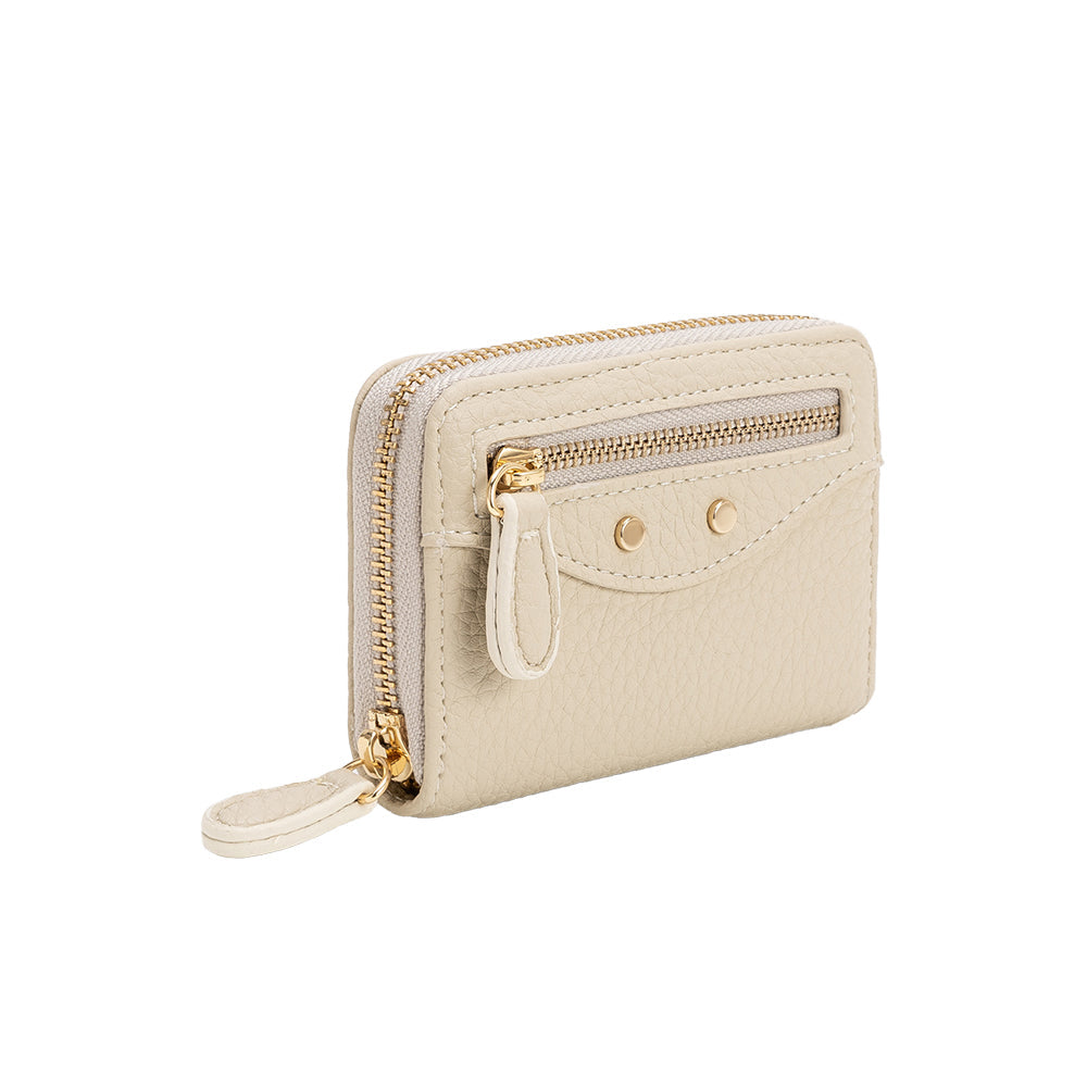 Ivory Frankie Vegan Leather Wallet - Melie Bianco