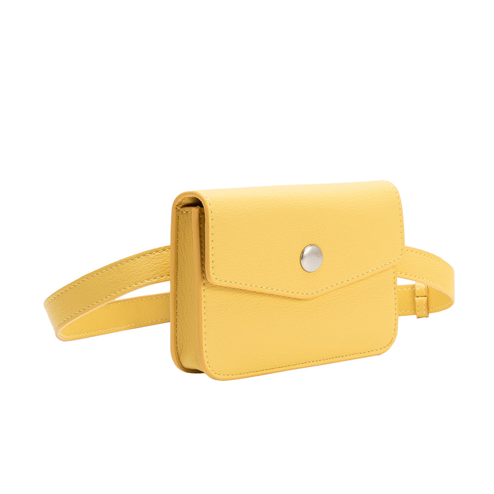 Yellow Amberlee Vegan Leather Wallet - Melie Bianco