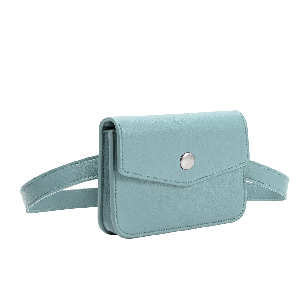 Blue Amberlee Vegan Leather Wallet - Melie Bianco