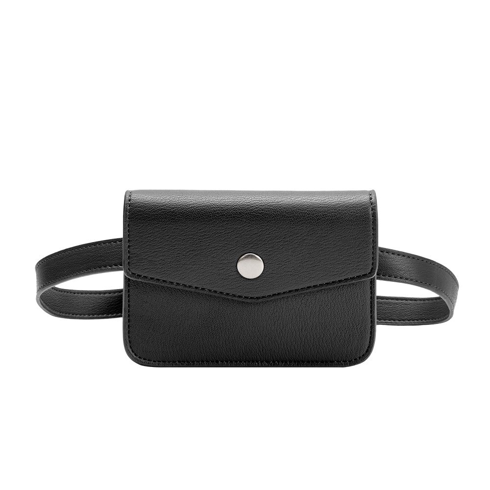 Black Amberlee Vegan Leather Wallet - Melie Bianco