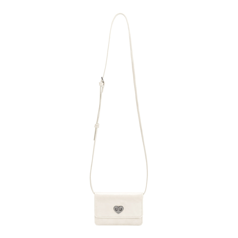 Ivory Hart Small Vegan Leather Card Holder - Melie Bianco