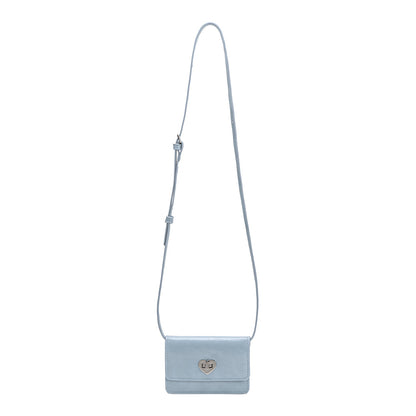 Blue Hart Small Vegan Leather Card Holder - Melie Bianco