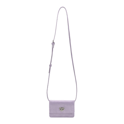 Lilac Hart Small Vegan Leather Card Holder - Melie Bianco