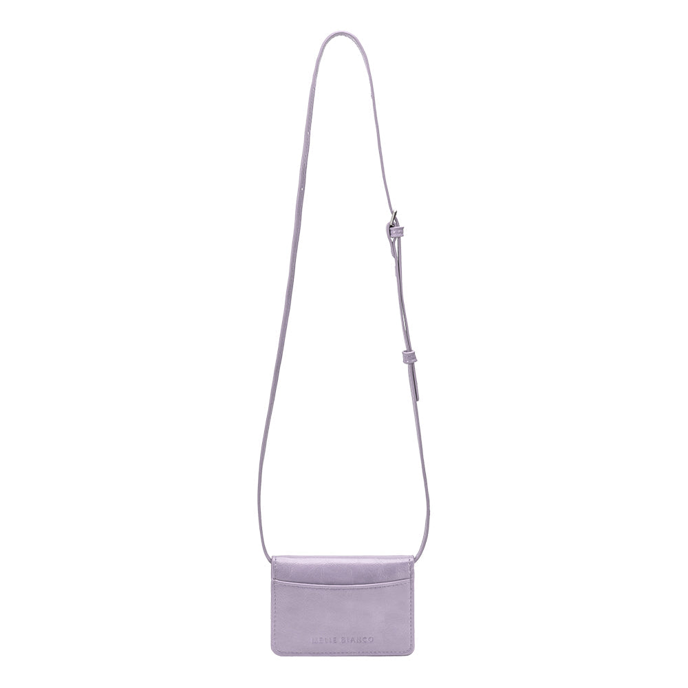 Lilac Hart Small Vegan Leather Card Holder - Melie Bianco