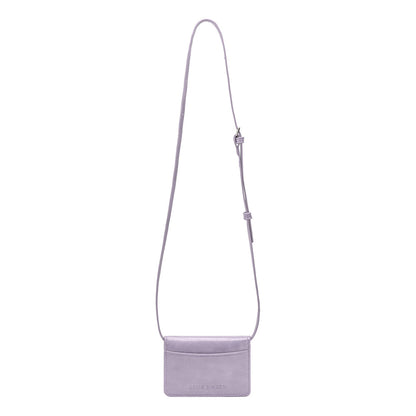 Lilac Hart Small Vegan Leather Card Holder - Melie Bianco