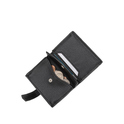 Taupe Pria Small Vegan Leather Wallet - Melie Bianco