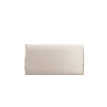 Elodie Champagne Satin Crossbody Bag - Melie Bianco