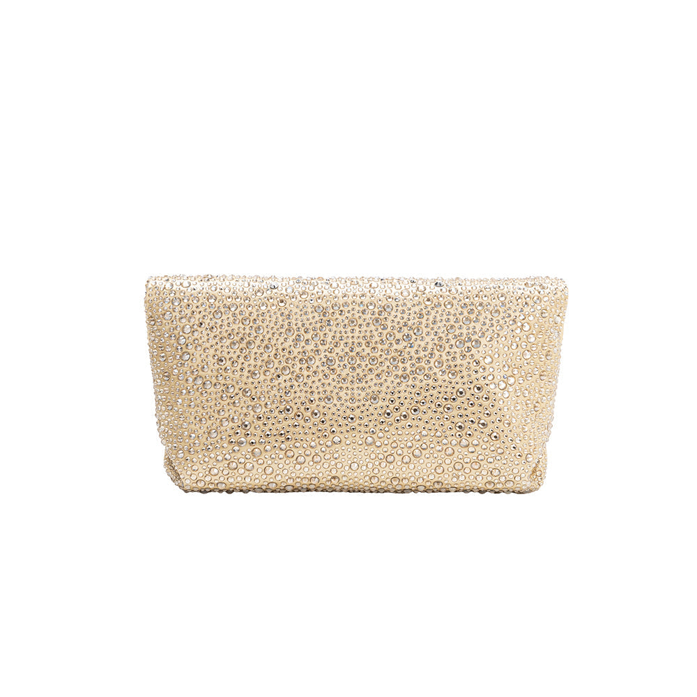 Gold Fayth Rhinestone Wristlet - Melie Bianco