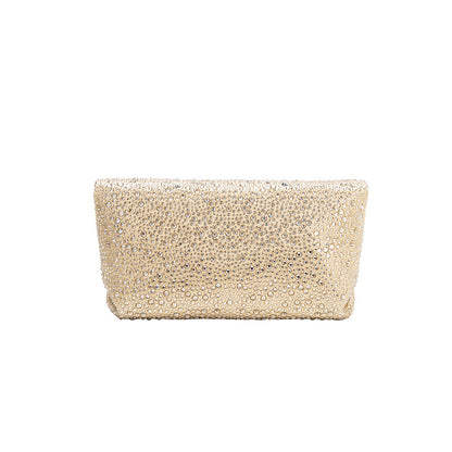 Gold Fayth Rhinestone Wristlet - Melie Bianco