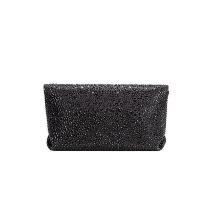 Black Fayth Rhinestone Wristlet - Melie Bianco