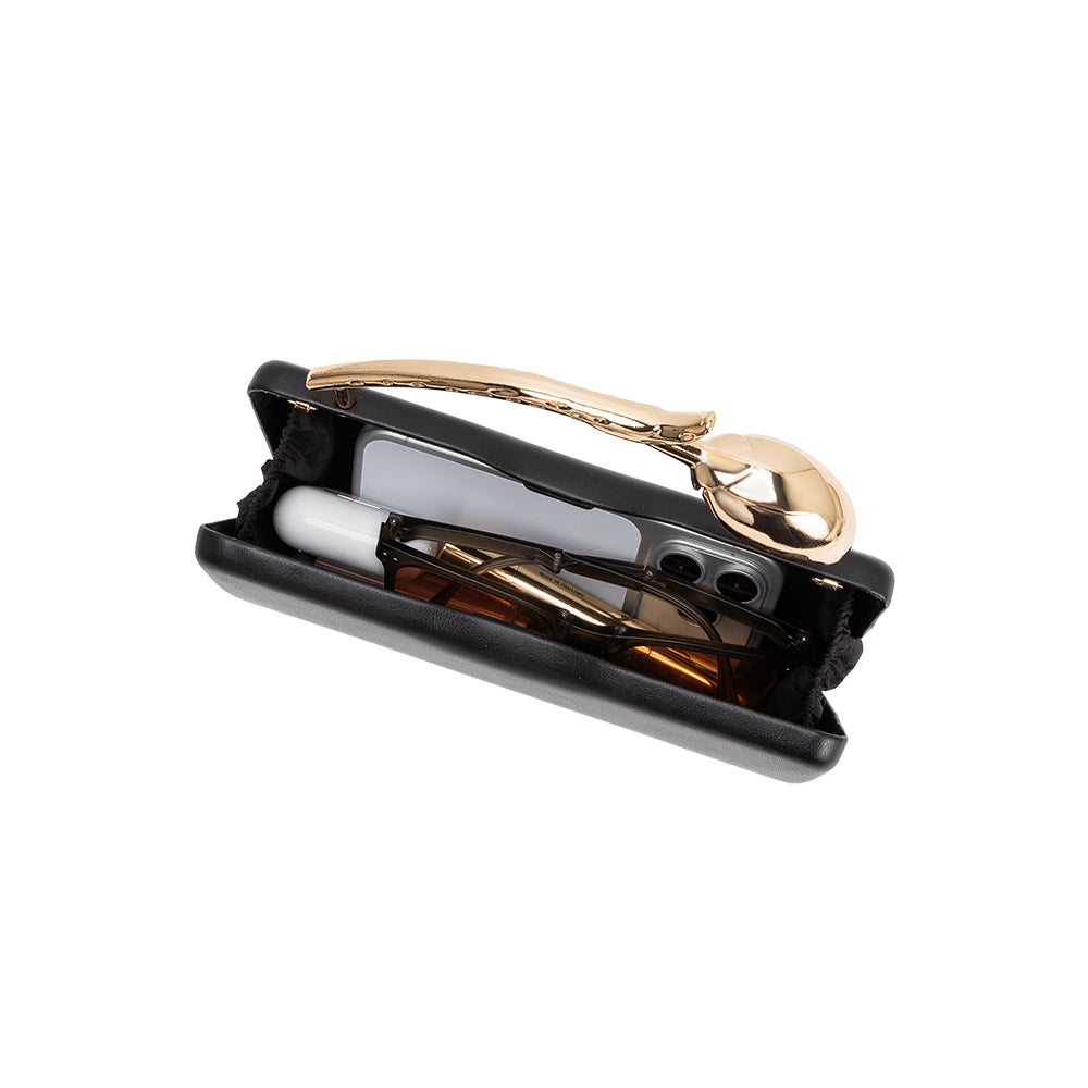 Gold Belle Vegan Leather Crossbody Bag - Melie Bianco