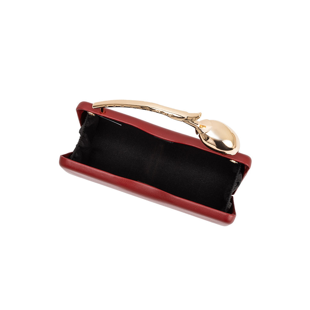 Burgundy Belle Vegan Leather Crossbody Bag - Melie Bianco