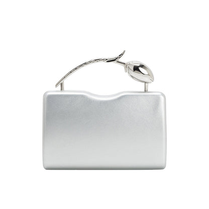 Silver Belle Vegan Leather Crossbody Bag - Melie Bianco