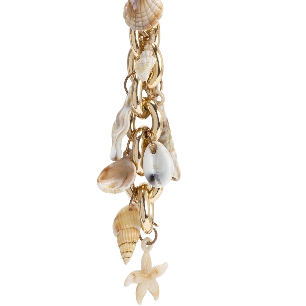 Gold Seashell Bag Charm - Melie Bianco