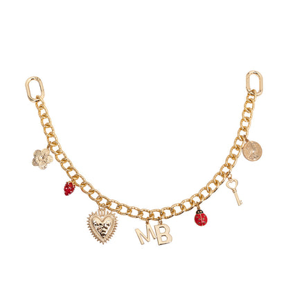 Gold Springtime Chain Bag Charm - Melie Bianco
