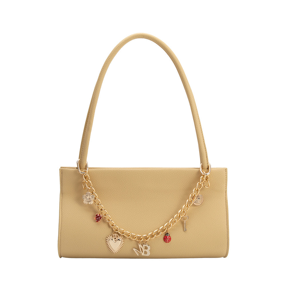 Gold Springtime Chain Bag Charm - Melie Bianco