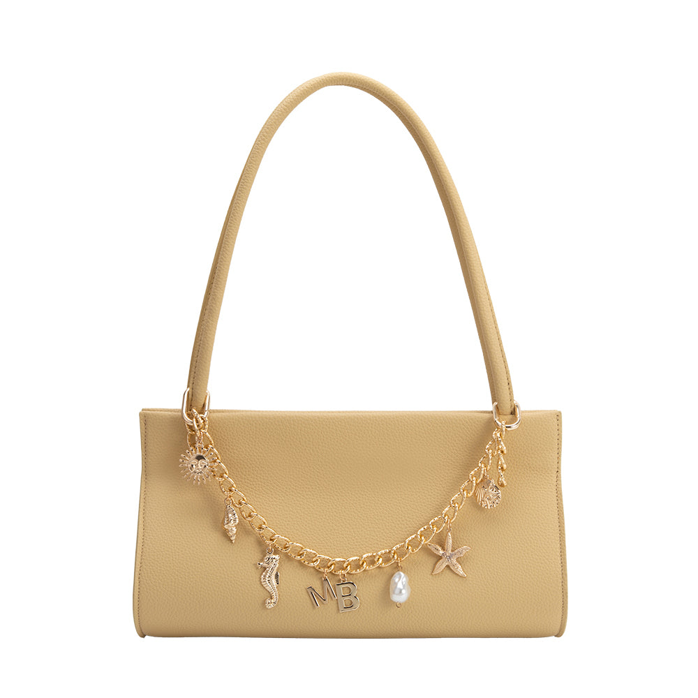Gold Seaside Chain Bag Charm - Melie Bianco
