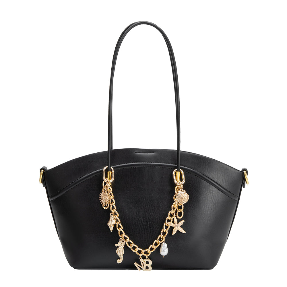 Gold Seaside Chain Bag Charm - Melie Bianco