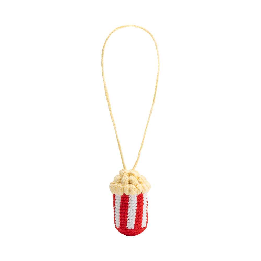 Yellow Popcorn Crochet Bag Charm - Melie Bianco