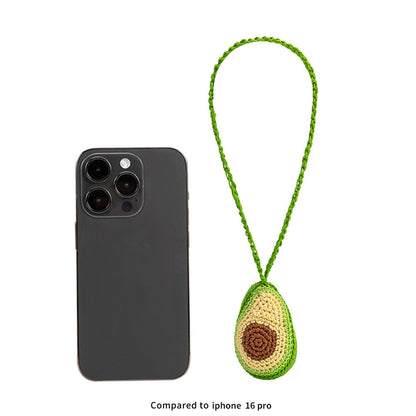 Tan Croissant Crochet Bag Charm - Melie Bianco