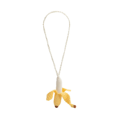 Yellow Banana Crochet Bag Charm - Melie Bianco