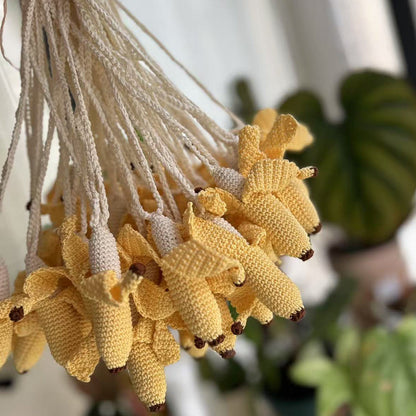 Yellow Banana Crochet Bag Charm - Melie Bianco