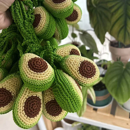 Green Avocado Crochet Bag Charm - Melie Bianco