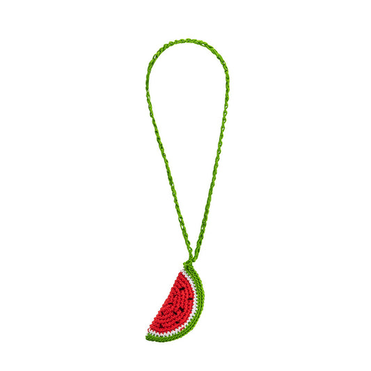 Red Watermelon Crochet Bag Charm - Melie Bianco